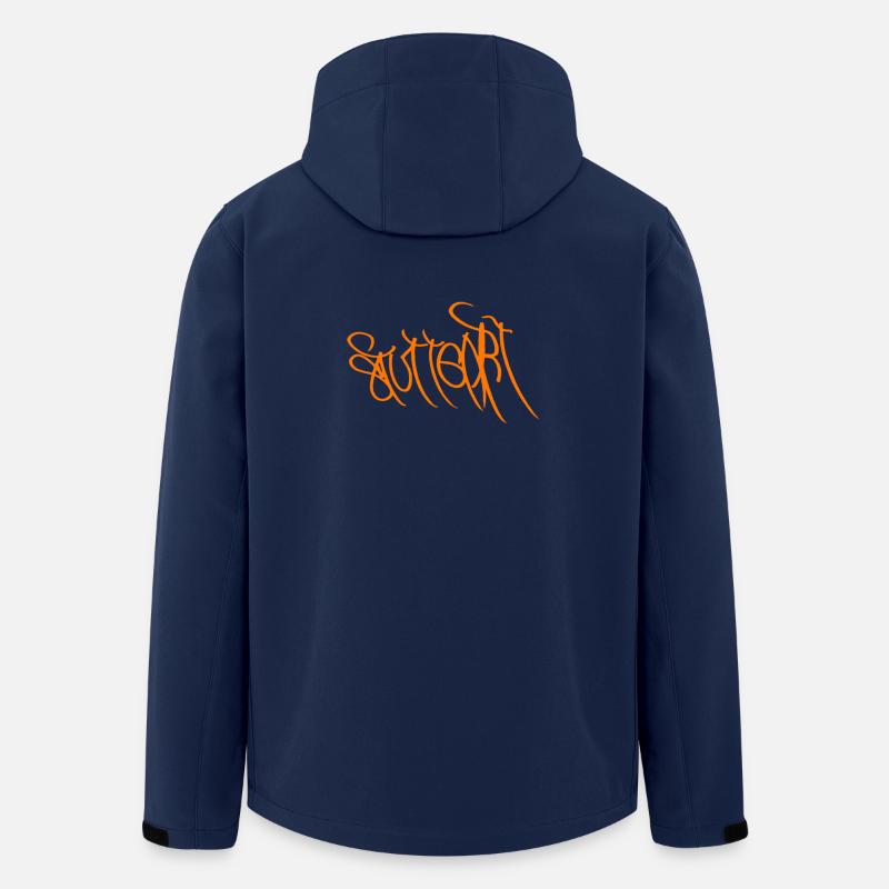 Graffiti Orange Handlettering Stuttgart - Recycelte Männer Softshell-Jacke von Stanley/Stella - Navy
