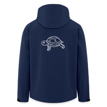 Schildkröten Schildkröten - Recycelte Männer Softshell-Jacke von Stanley/Stella - Navy - Hinten - AI Model Male 185 light (185cm)
