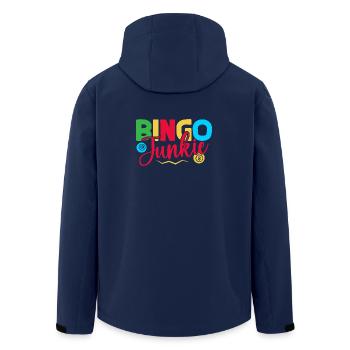 Bingo Game Bingo Junkie Bingo - Recycelte Männer Softshell-Jacke von Stanley/Stella - Navy - Hinten - AI Model Male 185 light (185cm)