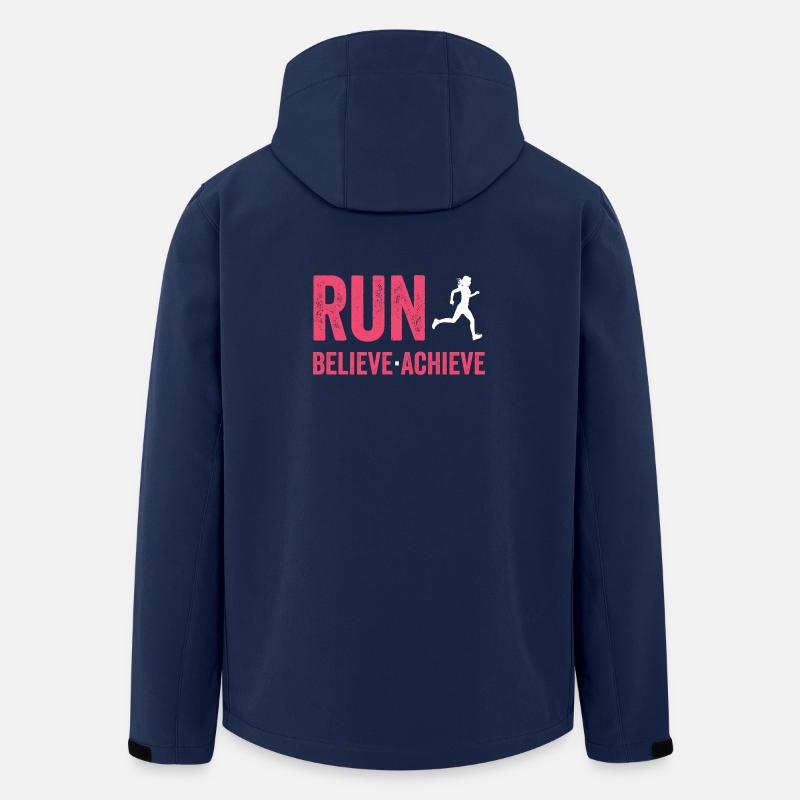 Marathon - Laufen. Glauben. Erreichen. - Recycelte Männer Softshell-Jacke von Stanley/Stella - Navy