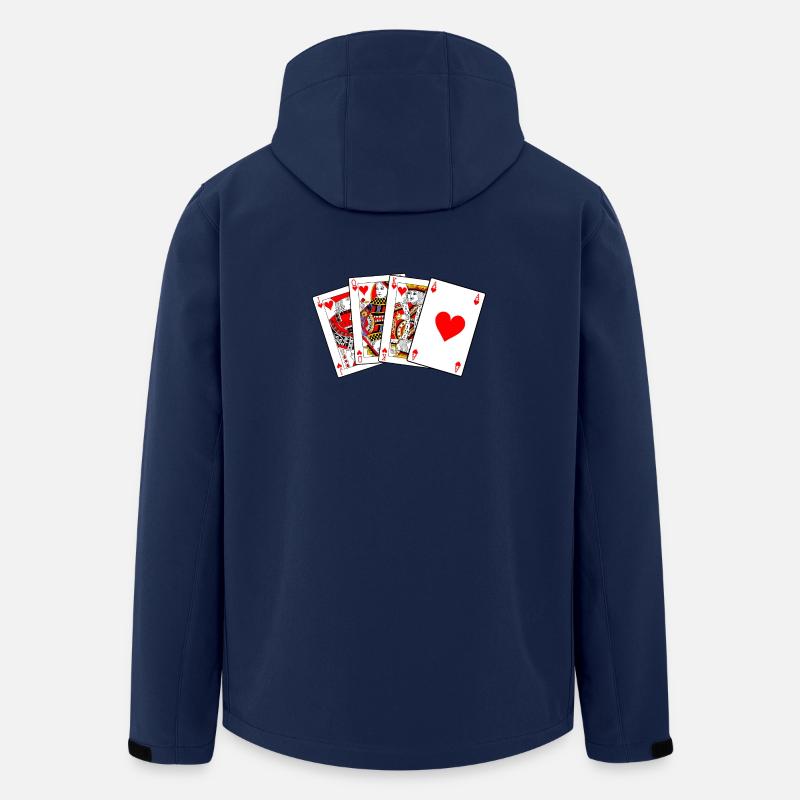 Jack Queen King Ace - Men’s Recycled Softshell Jacket by Stanley/Stella - navy
