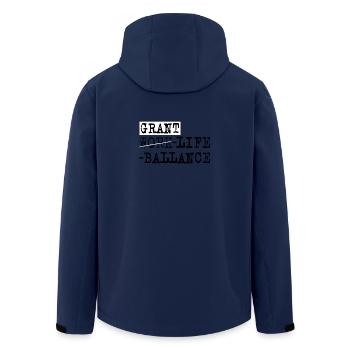 Grant Life Ballance – Humour de dicto de bureau - Veste softshell homme en polyester recyclé Stanley/Stella - marine - Dos - AI Model Male 185 light (185cm)