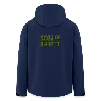 Son of Rhrptt - Ruhrpott - Zeche - Zollverein - Recycelte Männer Softshell-Jacke von Stanley/Stella - Navy - Hinten - AI Model Male 185 light (185cm)