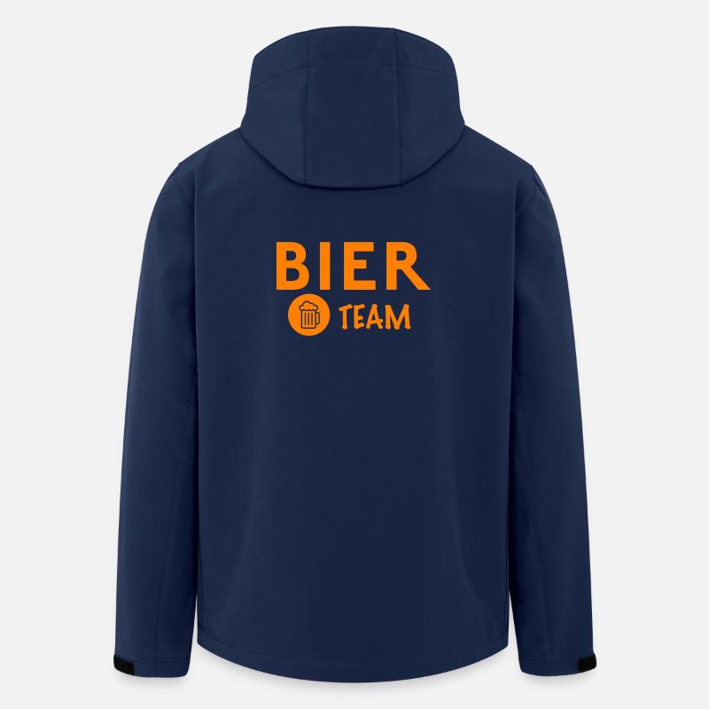 Bier Team - Recycelte Männer Softshell-Jacke von Stanley/Stella - Navy