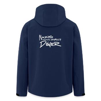 Nazis essen heimlich Döner - Recycelte Männer Softshell-Jacke von Stanley/Stella - Navy - Hinten - AI Model Male 185 light (185cm)