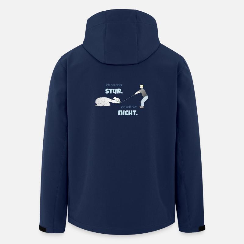 Lustiges Alpaka - Recycelte Männer Softshell-Jacke von Stanley/Stella - Navy