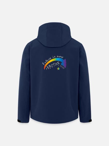 Zukunft Jetzt Abitur 2026 - Recycelte Männer Softshell-Jacke von Stanley/Stella - Navy