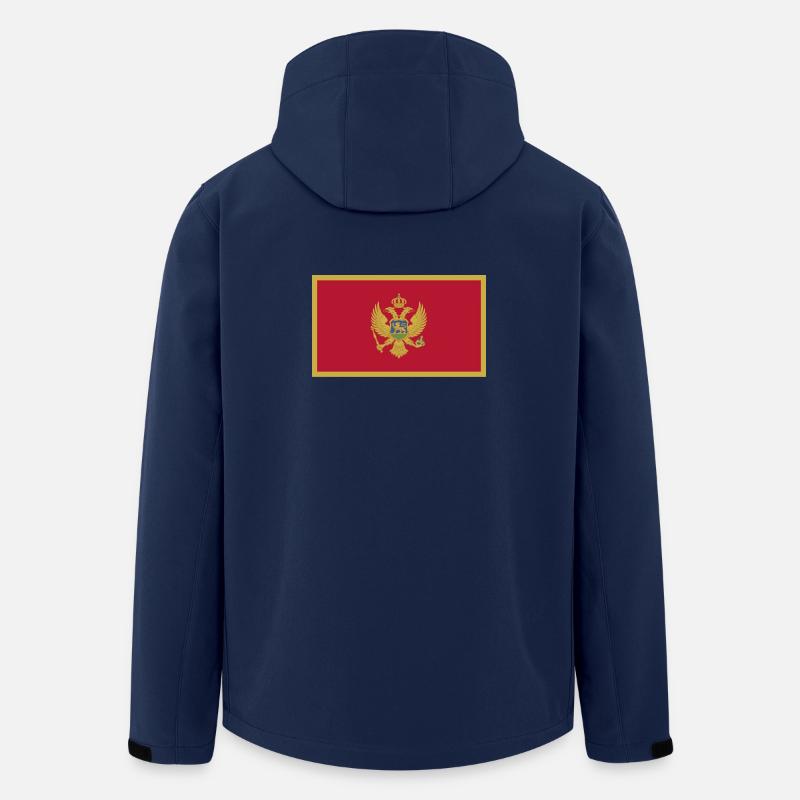 Montenegro National Flagge - Recycelte Männer Softshell-Jacke von Stanley/Stella - Navy