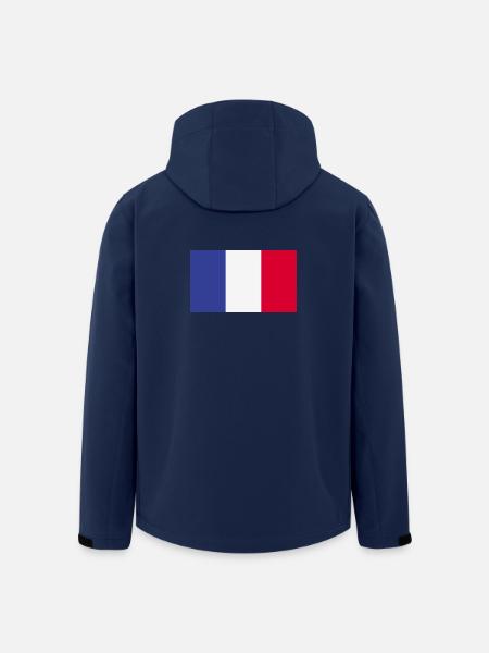 Frankreich National Flagge - Recycelte Männer Softshell-Jacke von Stanley/Stella - Navy