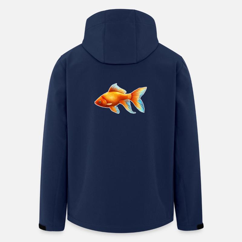 Goldfisch Nr.3 - Recycelte Männer Softshell-Jacke von Stanley/Stella - Navy