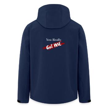 You Got Me - Recycelte Männer Softshell-Jacke von Stanley/Stella - Navy - Hinten - AI Model Male 185 light (185cm)