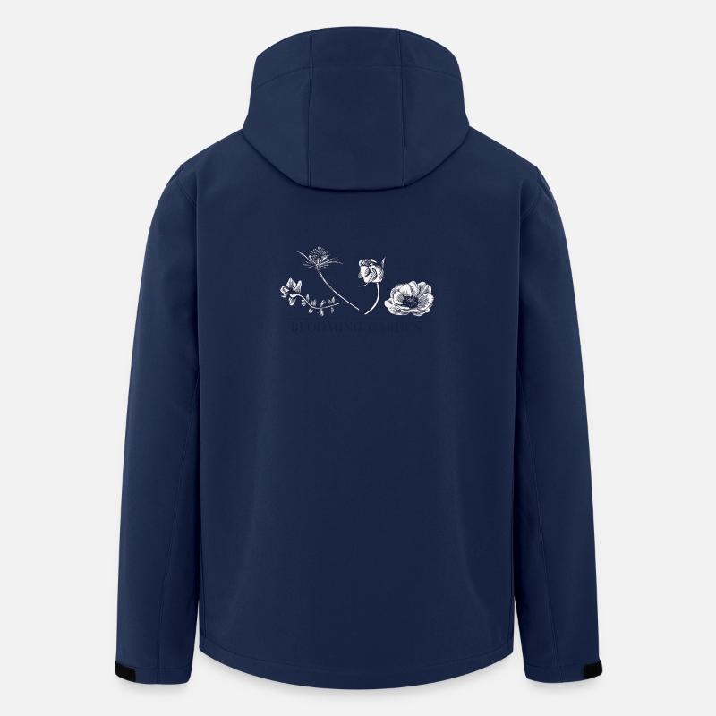 Blühender Garten  - Recycelte Männer Softshell-Jacke von Stanley/Stella - Navy