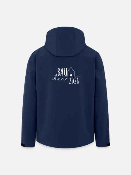 Bauherr 2026 - Bauherren Partnerlook Hausbau - Recycelte Männer Softshell-Jacke von Stanley/Stella - Navy