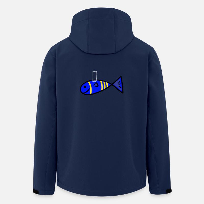 Aprilscherz - Recycelte Männer Softshell-Jacke von Stanley/Stella - Navy