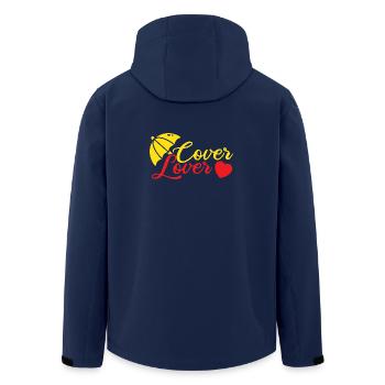 Insurance Agent Cover Lover Funny Insurance Broker - Recycelte Männer Softshell-Jacke von Stanley/Stella - Navy - Hinten - AI Model Male 185 light (185cm)