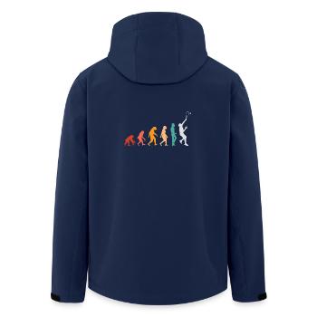Tennis-Entwicklung - Recycelte Männer Softshell-Jacke von Stanley/Stella - Navy - Hinten - AI Model Male 185 light (185cm)