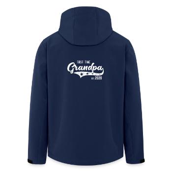 Zum ersten mal Opa 2020 Werdender Großvater - Recycelte Männer Softshell-Jacke von Stanley/Stella - Navy - Hinten - AI Model Male 185 light (185cm)