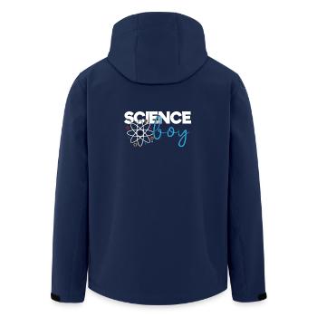 Science Boy - Recycelte Männer Softshell-Jacke von Stanley/Stella - Navy - Hinten - AI Model Male 185 light (185cm)