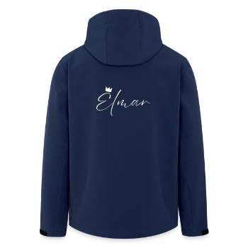 Elmar Name König T-Shirt Geschenk Männer - Recycelte Männer Softshell-Jacke von Stanley/Stella - Navy - Hinten - AI Model Male 185 light (185cm)