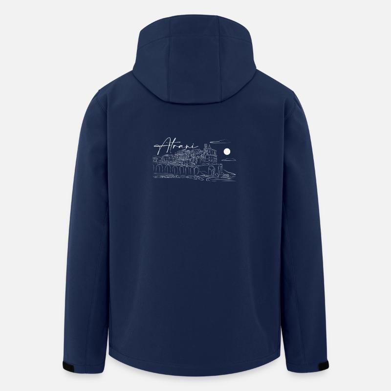 Atrani Landschaftsgestaltung lineart - Recycelte Männer Softshell-Jacke von Stanley/Stella - Navy
