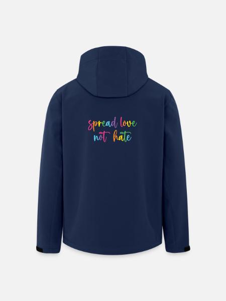 Pride Month - Liebe statt Hass verbreiten - Recycelte Männer Softshell-Jacke von Stanley/Stella - Navy