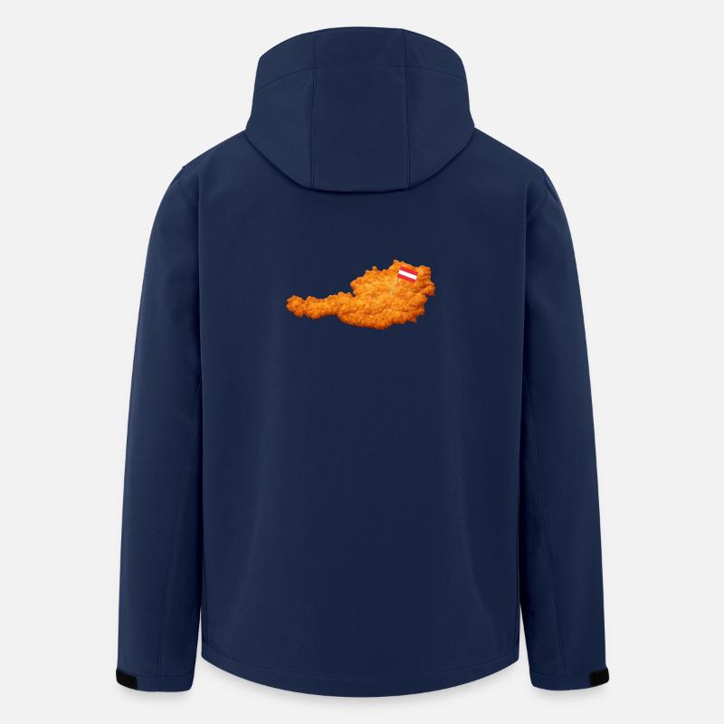 Schnitzel Österreich Form Essen - Recycelte Männer Softshell-Jacke von Stanley/Stella - Navy