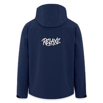 Relax Graffiti - Men’s Recycled Softshell Jacket by Stanley/Stella - navy - Back - AI Model Male 185 light (185cm)