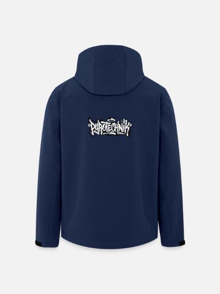 Pyrotechnik Graffiti - Recycelte Männer Softshell-Jacke von Stanley/Stella - Navy