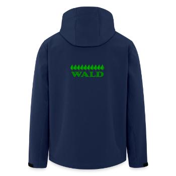 WALD - Recycelte Männer Softshell-Jacke von Stanley/Stella - Navy - Hinten - AI Model Male 185 light (185cm)