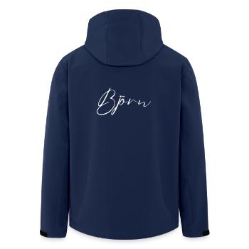 Björn Name T-Shirt Geschenk Für Männer - Recycelte Männer Softshell-Jacke von Stanley/Stella - Navy - Hinten - AI Model Male 185 light (185cm)