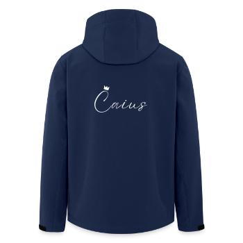 Caius Name König T-Shirt Geschenk Männer - Recycelte Männer Softshell-Jacke von Stanley/Stella - Navy - Hinten - AI Model Male 185 light (185cm)