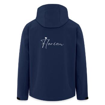 Florian Name König T-Shirt Geschenk Männer - Recycelte Männer Softshell-Jacke von Stanley/Stella - Navy - Hinten - AI Model Male 185 light (185cm)
