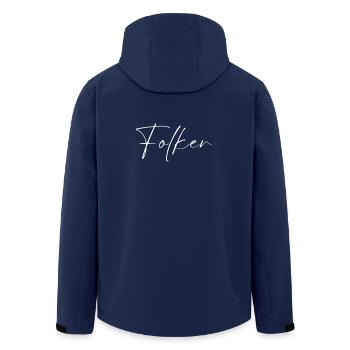 Folker Name T-Shirt Geschenk Für Männer - Recycelte Männer Softshell-Jacke von Stanley/Stella - Navy - Hinten - AI Model Male 185 light (185cm)