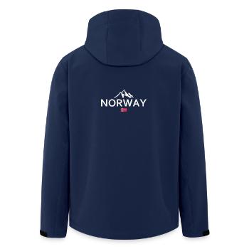 Norway - Norge - Norwegen - Flagge - Skandinavien - Recycelte Männer Softshell-Jacke von Stanley/Stella - Navy - Hinten - AI Model Male 185 light (185cm)