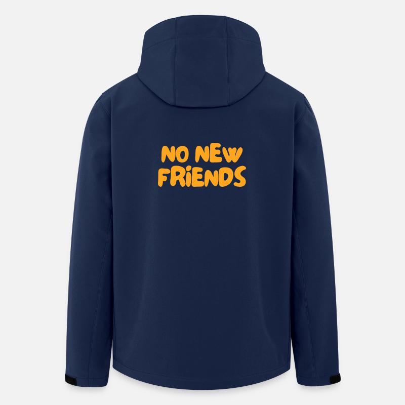 Keine neuen Freunde - Recycelte Männer Softshell-Jacke von Stanley/Stella - Navy