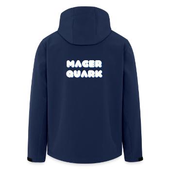 Magerquark Protein Bodybuilding Gym Lifestyle - Recycelte Männer Softshell-Jacke von Stanley/Stella - Navy - Hinten - AI Model Male 185 light (185cm)
