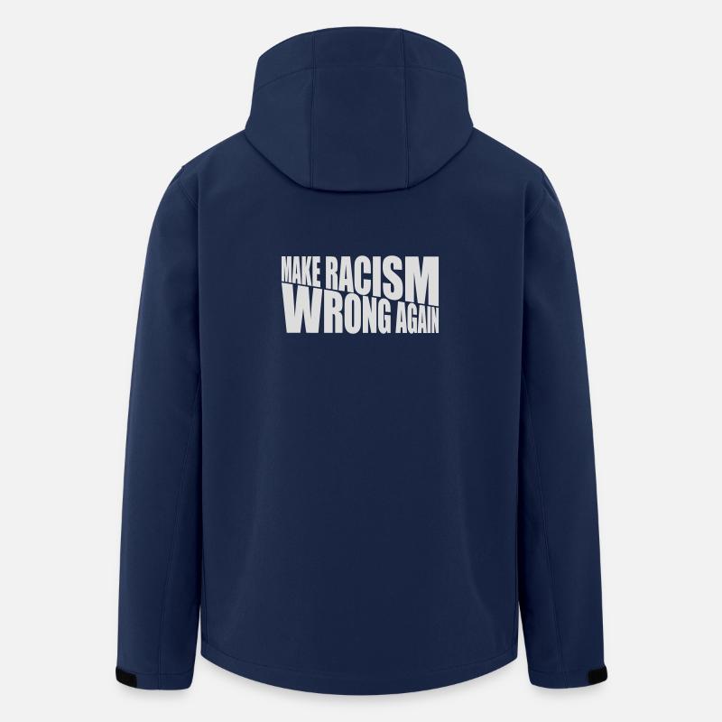make racism wrong again - Men’s Recycled Softshell Jacket by Stanley/Stella - navy