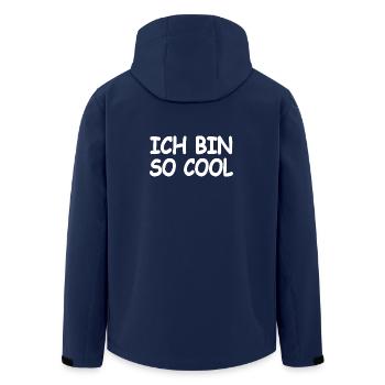Cool - Recycelte Männer Softshell-Jacke von Stanley/Stella - Navy - Hinten - AI Model Male 185 light (185cm)