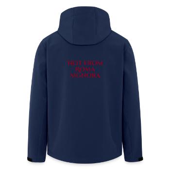 Rome, Italy, Italy - Men’s Recycled Softshell Jacket by Stanley/Stella - navy - Back - AI Model Male 185 light (185cm)