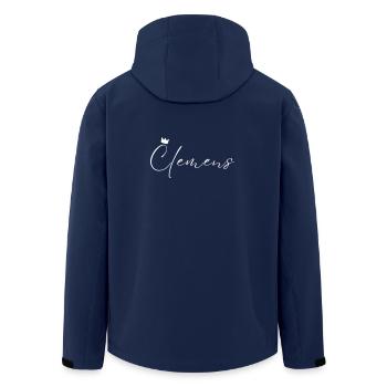 Clemens Name König T-Shirt Geschenk Männer - Recycelte Männer Softshell-Jacke von Stanley/Stella - Navy - Hinten - AI Model Male 185 light (185cm)