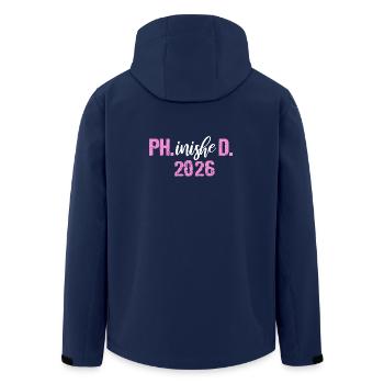 Doktor 2026 Abschluss Philister Dissertation Phd - Recycelte Männer Softshell-Jacke von Stanley/Stella - Navy - Hinten - AI Model Male 185 light (185cm)