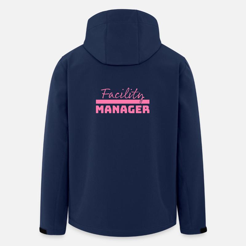 Tshirt Facility Manager rosa - Recycelte Männer Softshell-Jacke von Stanley/Stella - Navy