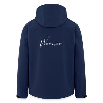 Werner Name T-Shirt Geschenk Für Männer - Recycelte Männer Softshell-Jacke von Stanley/Stella - Navy - Hinten - AI Model Male 185 light (185cm)