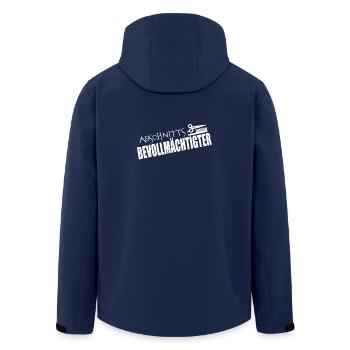 ABSCHNITTSBEVOLLMÄCHTIGTER - Recycelte Männer Softshell-Jacke von Stanley/Stella - Navy - Hinten - AI Model Male 185 light (185cm)