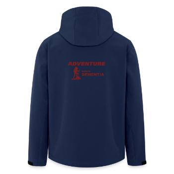 CLIMBING ADVENTURE - Recycelte Männer Softshell-Jacke von Stanley/Stella - Navy - Hinten - AI Model Male 185 light (185cm)