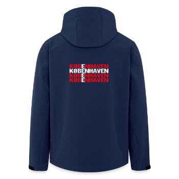 Kobenhaven Kopenhagen Dänemark - Recycelte Männer Softshell-Jacke von Stanley/Stella - Navy - Hinten - AI Model Male 185 light (185cm)
