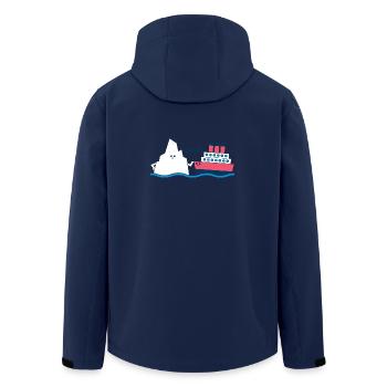Boop T-Shirt - Recycelte Männer Softshell-Jacke von Stanley/Stella - Navy - Hinten - AI Model Male 185 light (185cm)