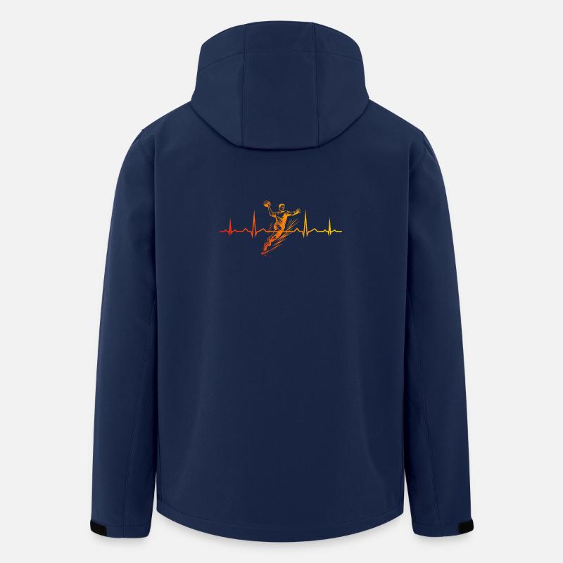 Clear handball message for men - Men’s Recycled Softshell Jacket by Stanley/Stella - navy