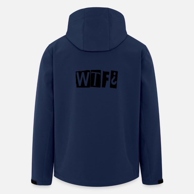 wtf - Recycelte Männer Softshell-Jacke von Stanley/Stella - Navy