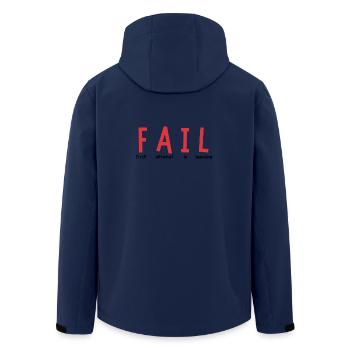 FAIL – Lernchance statt Niederlage - Veste softshell homme en polyester recyclé Stanley/Stella - marine - Dos - AI Model Male 185 light (185cm)